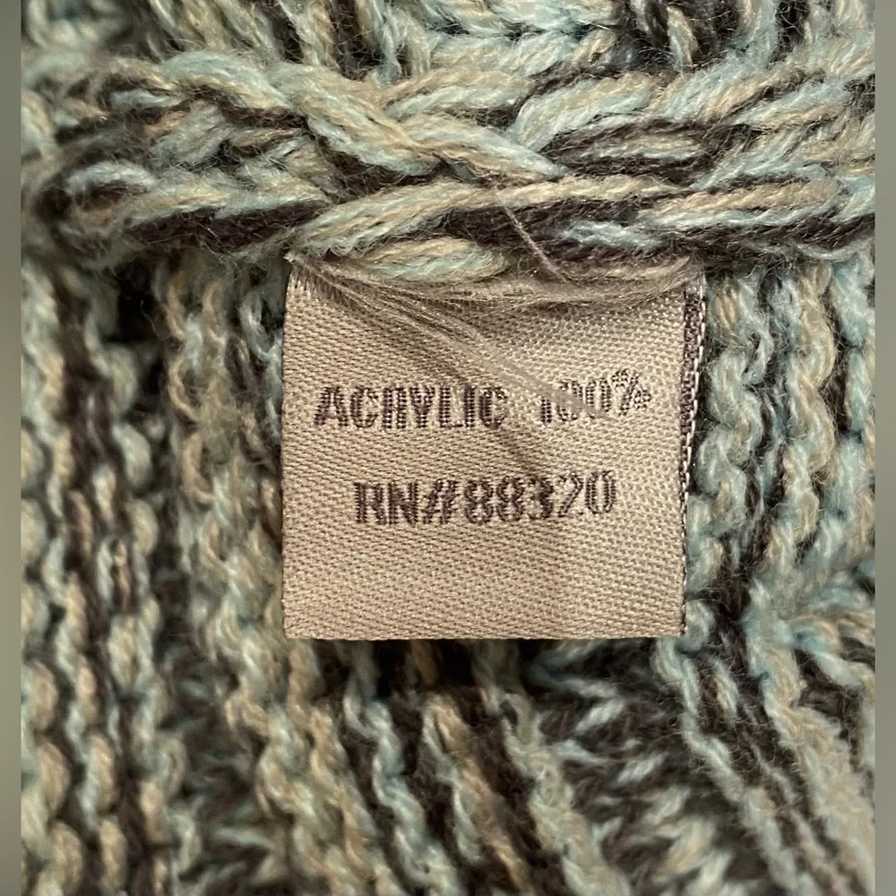 C.C Marled Mint & Charcoal Beanie